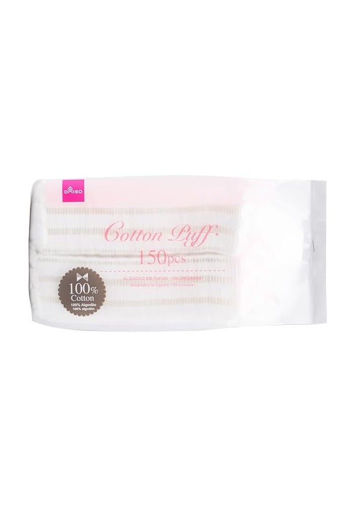 Daiso Cotton Puff - 150 Pcs